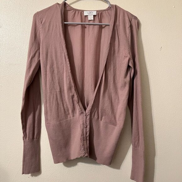 Loft long sleeves cardigan, dust pink, size XS(SALE) - Picture 2 of 13